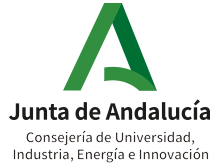 Logotipo de la Consejería de Universidad, Industria, Energía e Innovación, Junta de Andalucía.